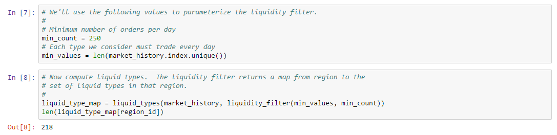Liquidity Filter Application